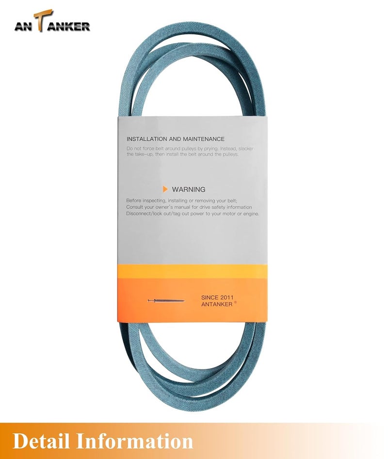 Antanker 140218 Drive Belt Replace for AYP/Hus qvarna/Crafts Man 140218 532140218, for Snapper 7035500 7035500YP, Fits Mover with 46" Decks, Compatible with AYP PB20H46LT/YT, Kevlar Cord, 1/2x84 Belt - Image 2
